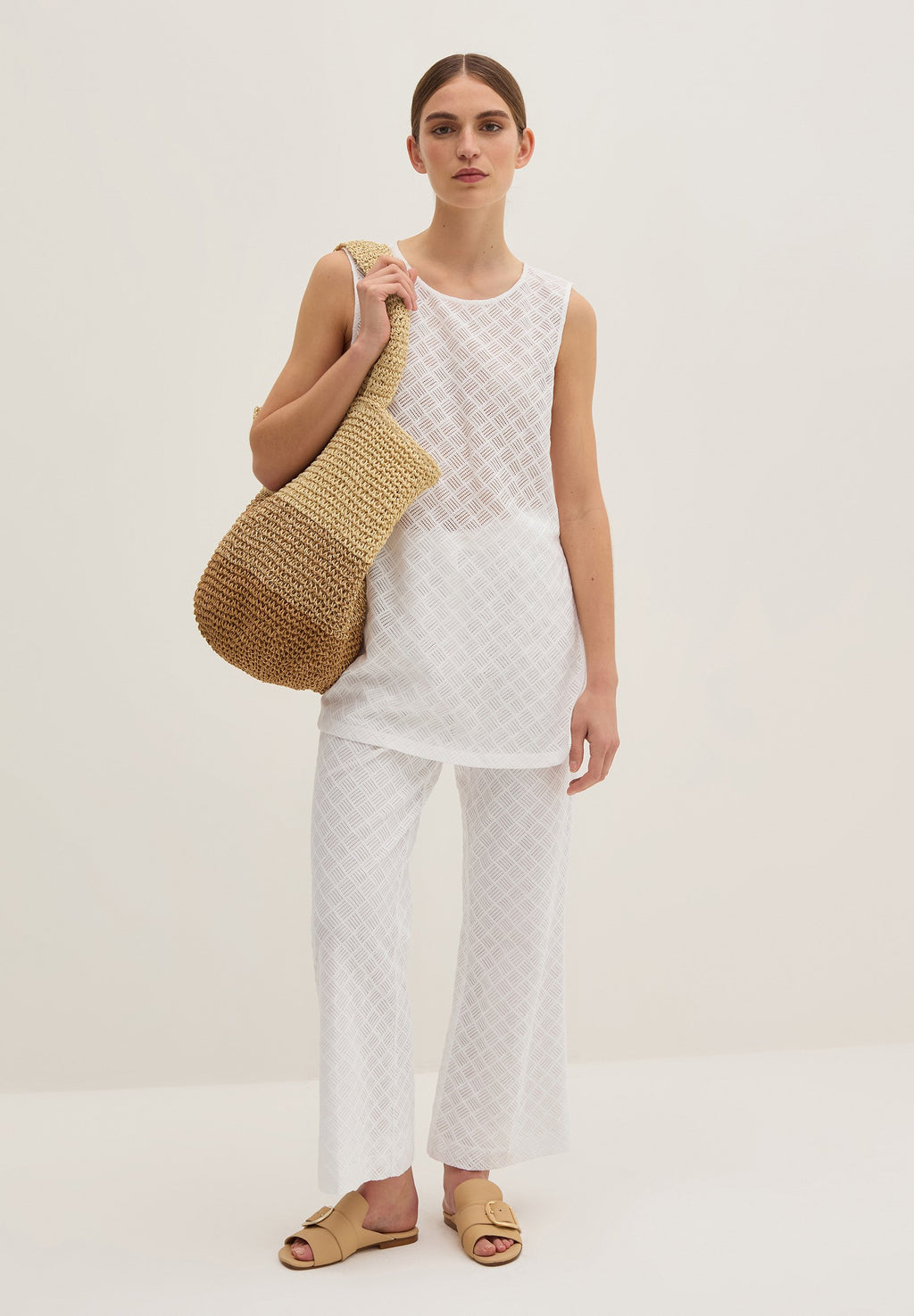 Stefanel FLARE-FIT WITH GEOMETRIC MOTIF
