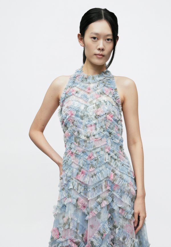 Needle & Thread CAMILLE GARDEN ELIA HALTER NECK