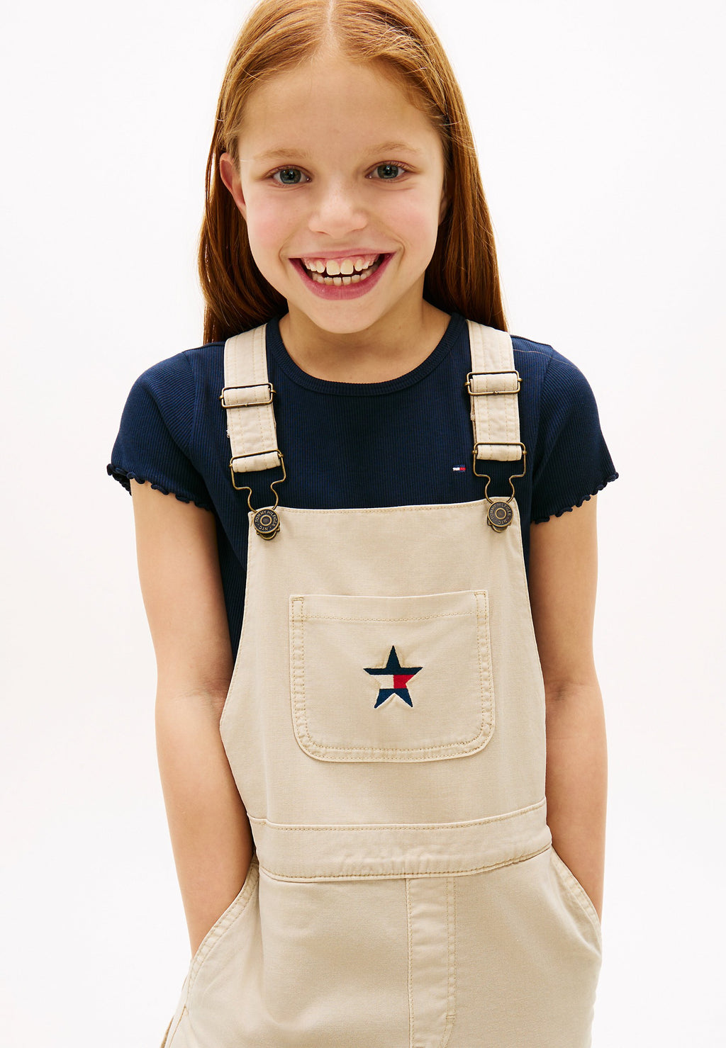 STAR LOGO WIDE LEG TWILL DUNGAREES Media 4