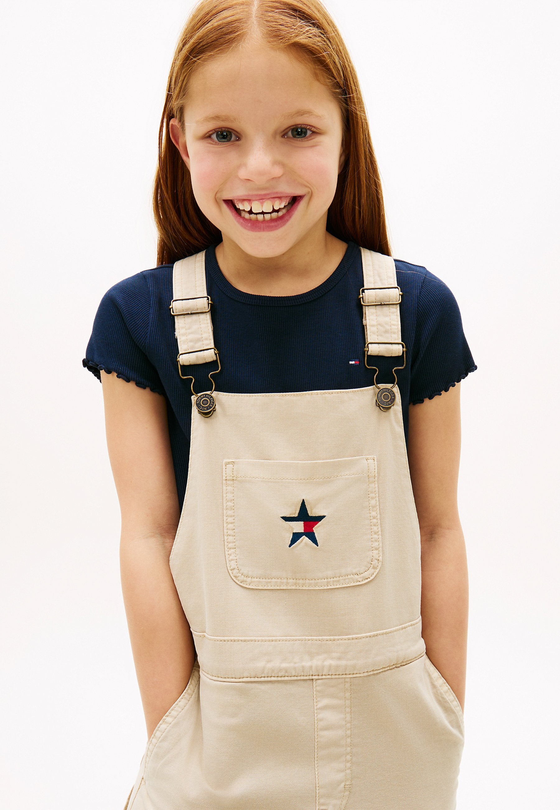 STAR LOGO WIDE LEG TWILL DUNGAREES Media 4