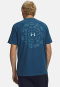 Under Armour BLUR WORDMARK - Print T-shirt - wham blue
