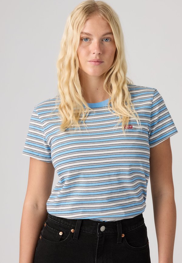 Levi's® PERFECT TEE - Print T-shirt - blue/offwhite