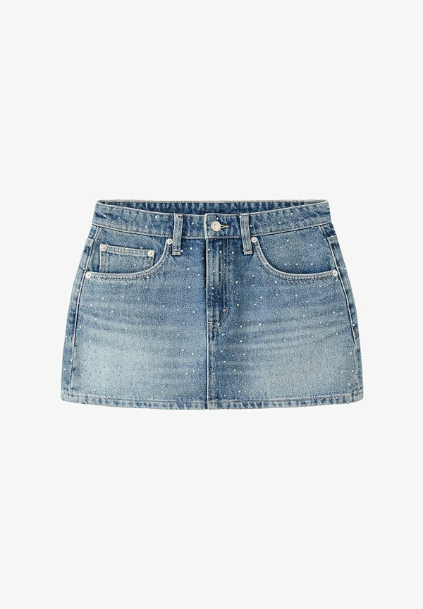 Mango ADULT - A-line skirt - blue