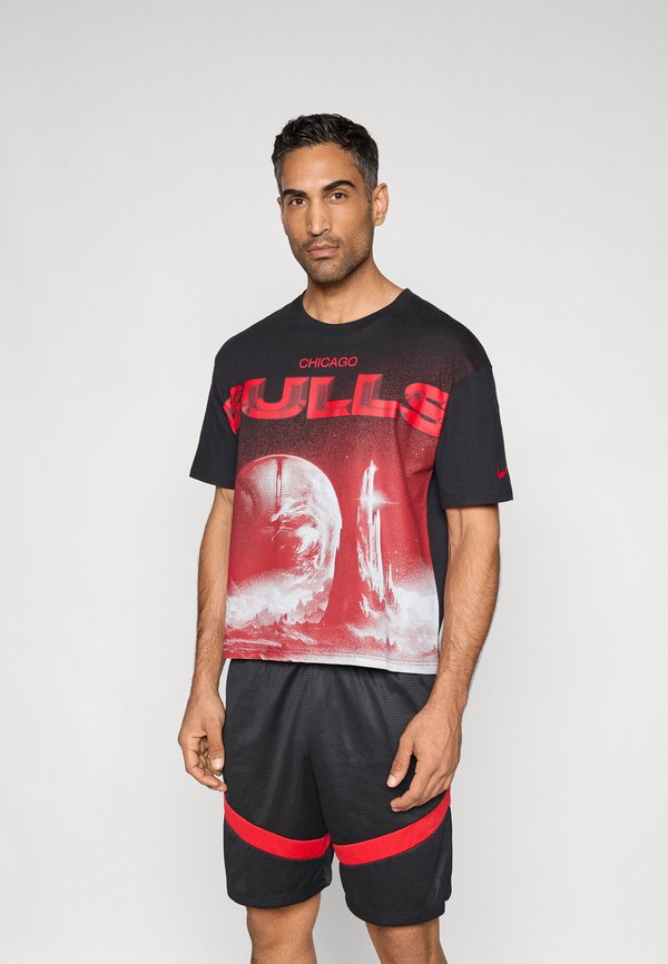 Nike Performance CHICAGO BULLS BOXY - Club wear - black