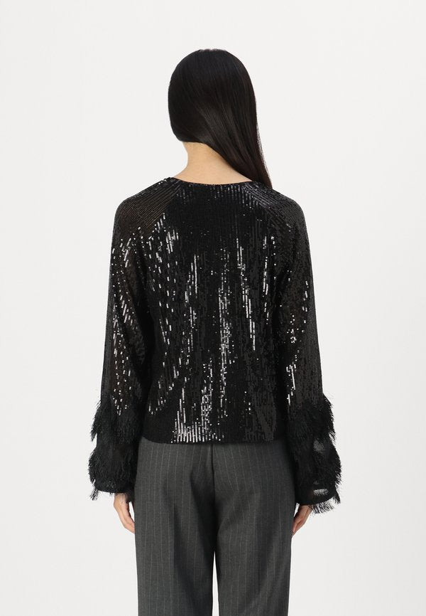 YAS YASFLOW V NECK SEQUIN