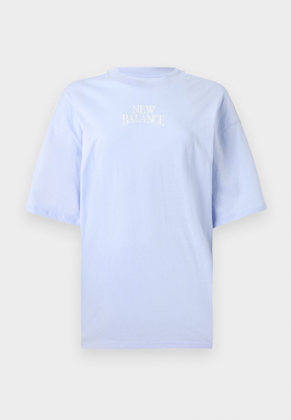 New Balance LINEAR HERITAGE OVERSIZED T-SHIRT - Print T-shirt - lilac