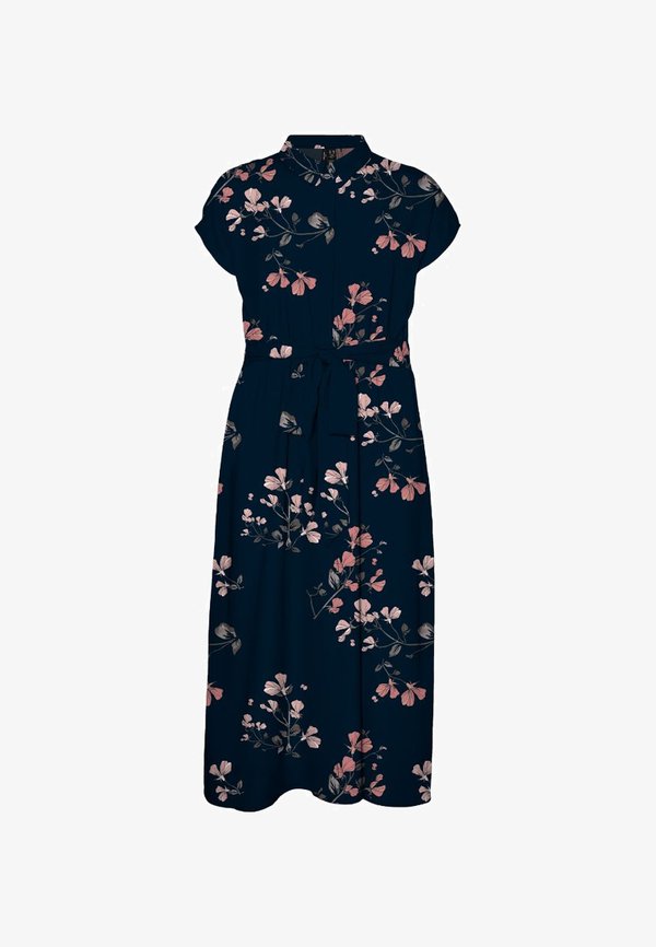 Vero Moda Curve VMCNEWHALLIE LONG DRESS - Maxi dress - night sky