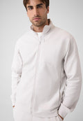 Guess SWEATSHIRT MIT DURCHGEHENDEM REISSVERSCHLUSS - Zip-up sweatshirt - hellgrau