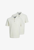 Jack & Jones 2 PACK - Polo shirt - cloud dancer
