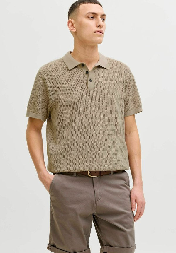 Jack & Jones Knitted Knitted - Polo shirt - string
