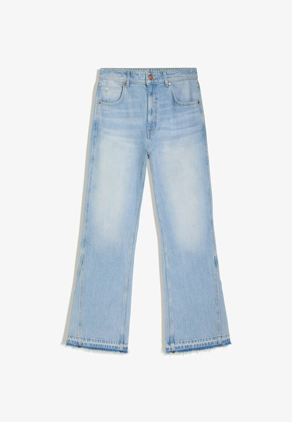 Bershka STRAIGHT-LEG FLARED - JEANS - Flared Jeans - light blue