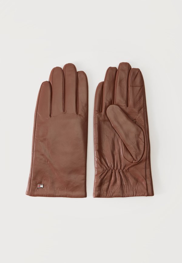 Tommy Hilfiger ESSENTIAL FLAG UNISEX - Gloves - cognac