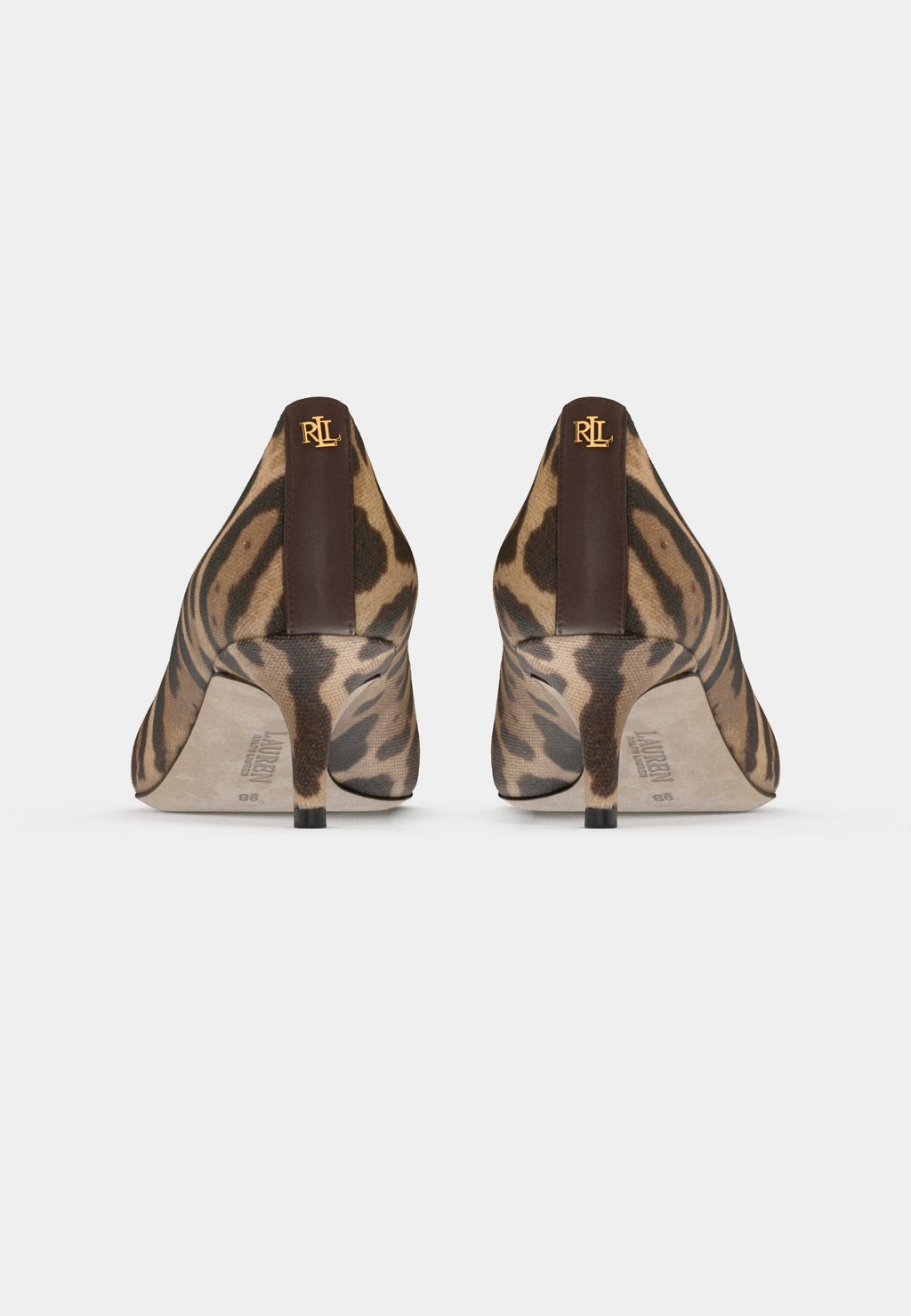 Lauren Ralph Lauren ADRIENNE ZEBRA-PRINT CANVAS PUMP