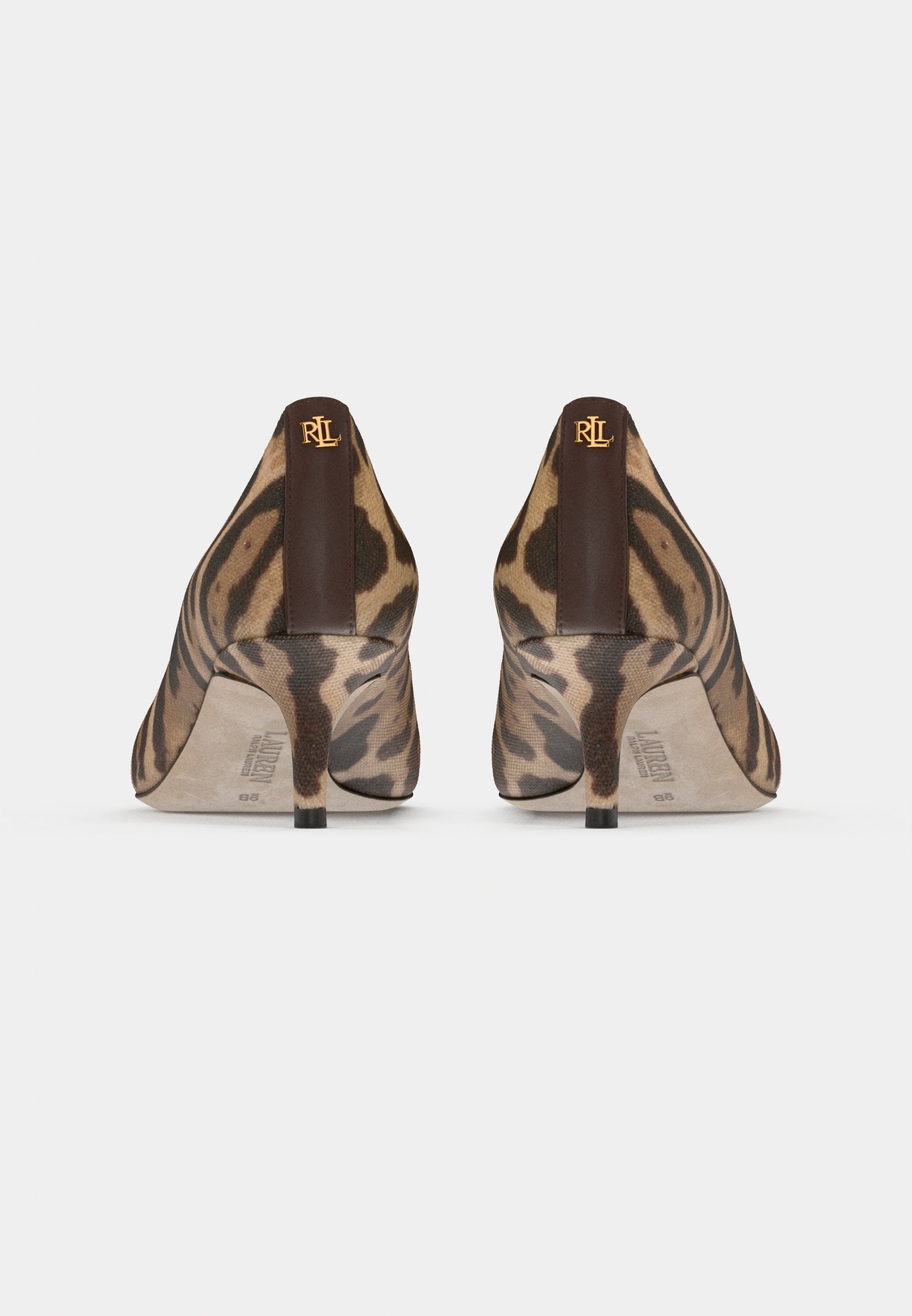 Lauren Ralph Lauren ADRIENNE ZEBRA-PRINT CANVAS PUMP