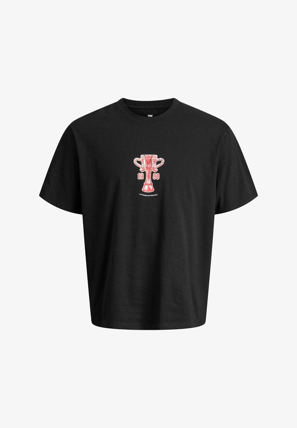 Jack & Jones T- - Print T-shirt - black