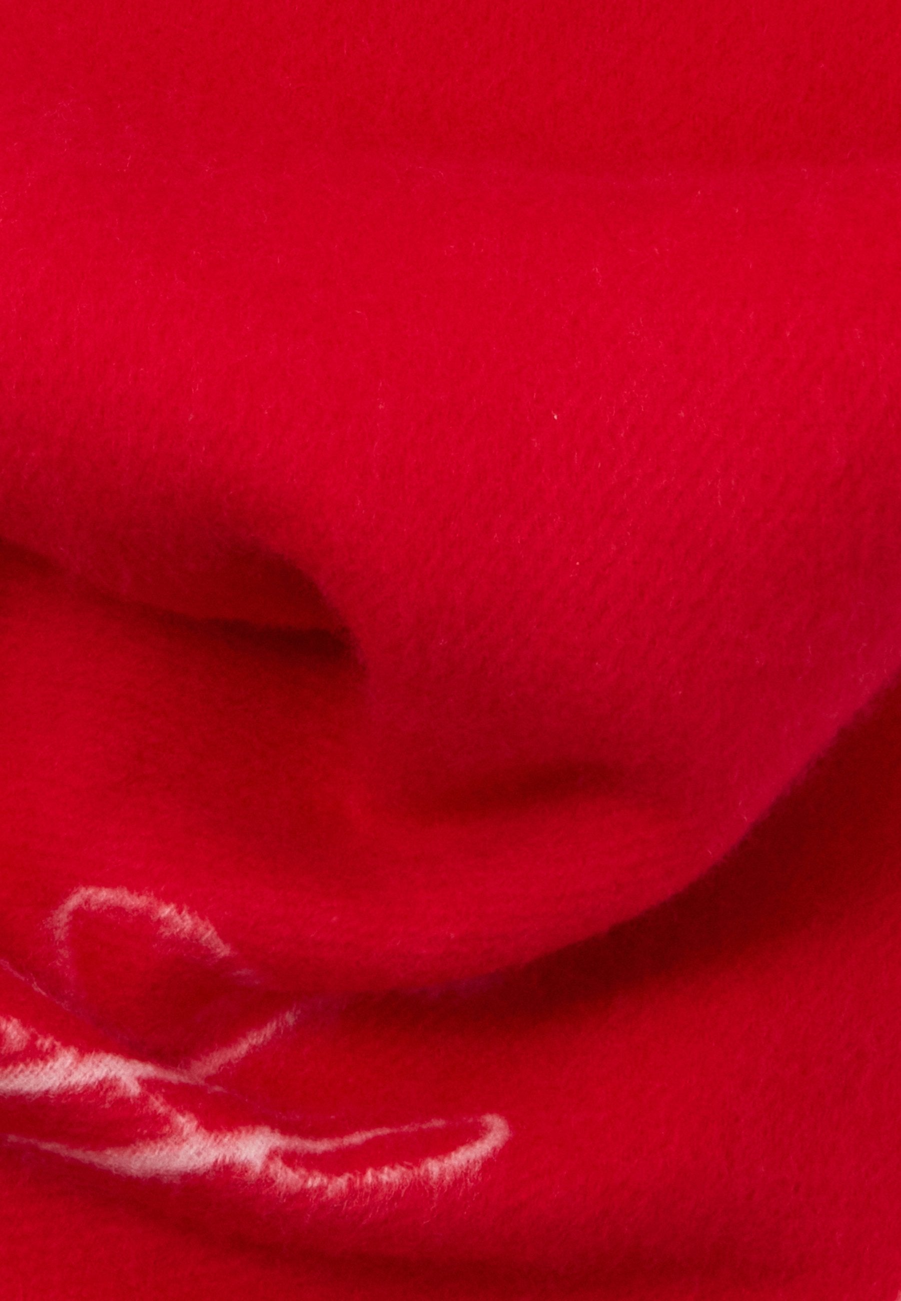 PURE WOOL LOGO FRINGE SCARF Media 2