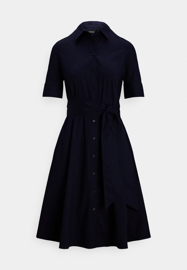 Lauren Ralph Lauren Petite BELTED COTTON-BLEND SHIRTDRESS