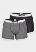 Levi's® MEN VINTAGE HEATHER BRIEF 2 PACK - Boxer briefs - black