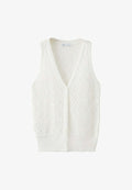 Mango ADULT - Waistcoat - off-white