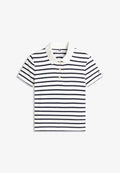 Tommy Hilfiger SLIM FIT GOLD-TONE BUTTON POLO SHIRT - Polo shirt - ecru/dark night navy