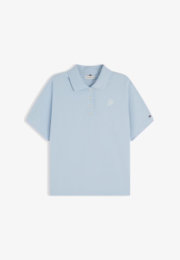 Tommy Hilfiger TH SCRIPT MODERN SS POLO - Polo shirt - breezy blue