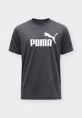 Puma NO. 1 LOGO HEATHER TEE - Print T-shirt - dark gray heather