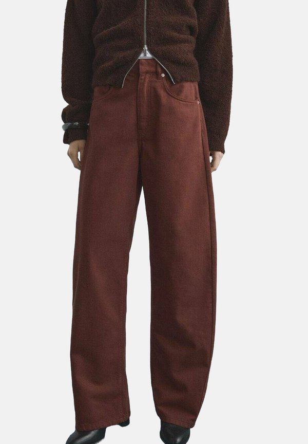 Mango Relaxed fit jeans - brown