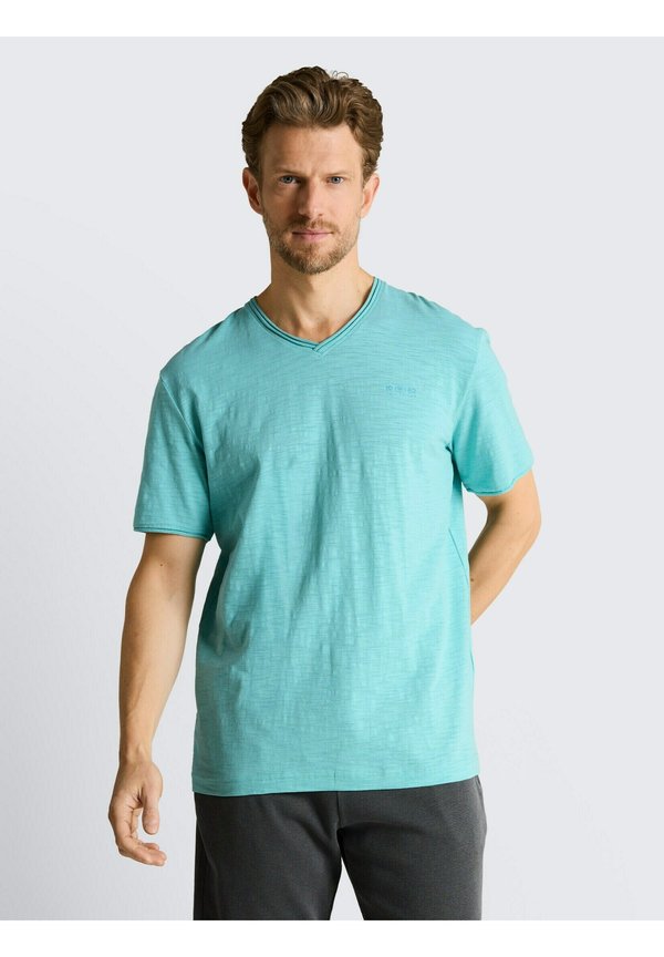 TOM TAILOR TOM TAILOR T-SHIRT T-SHIRT MIT V-AUSSCHNITT - Basic T-shirt - river teal