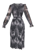 NA-KD TIE DYE MIDI PLEATED DRESS