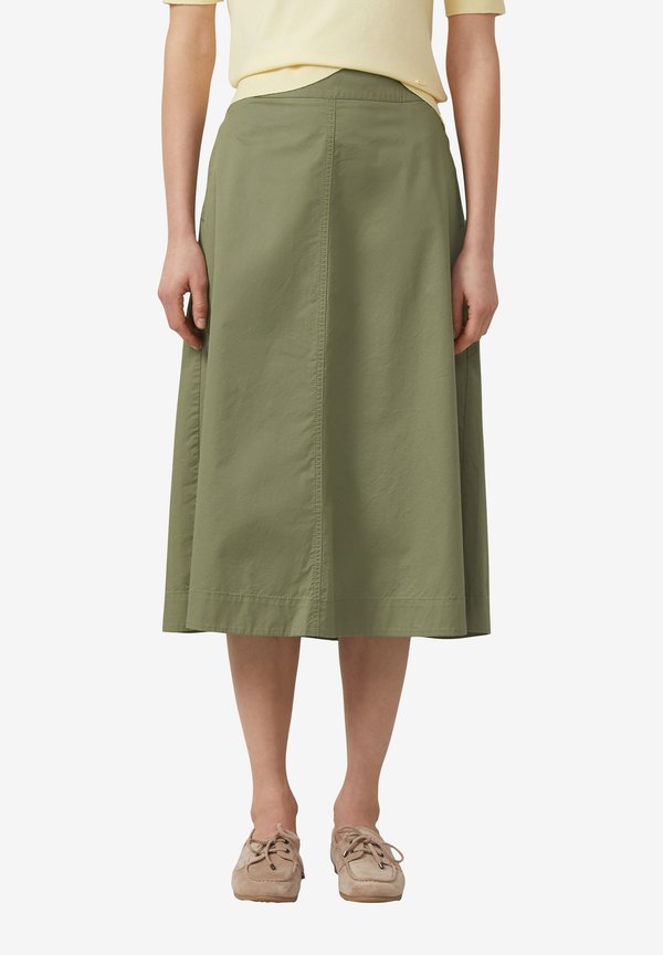 s.Oliver ROCK - A-line skirt - olivgrün