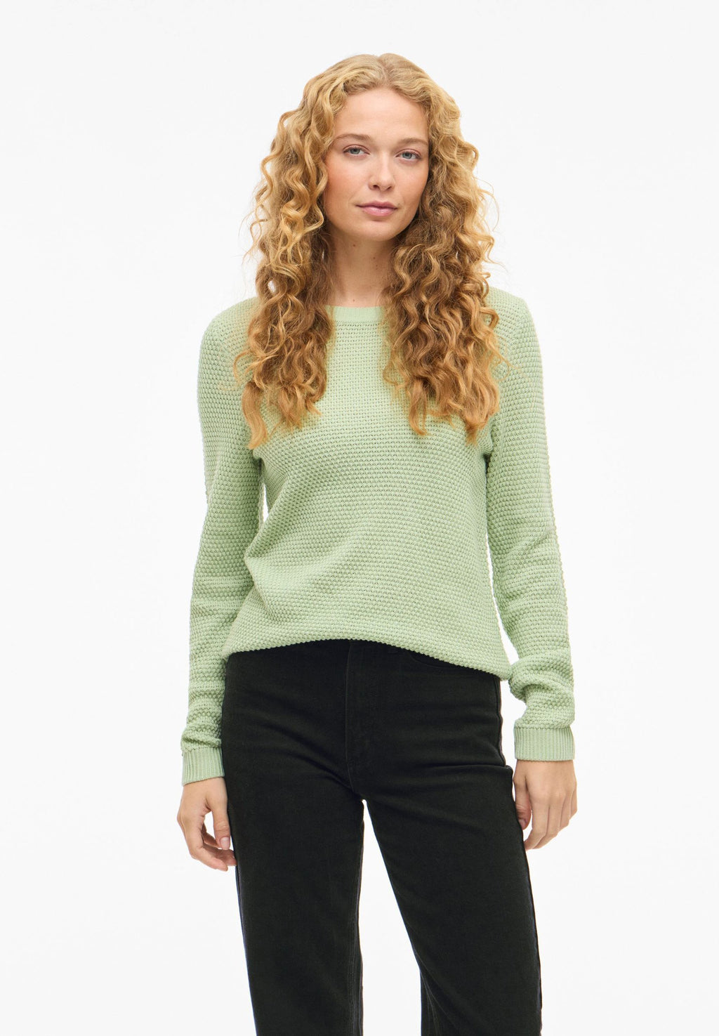 VILA VIDALO O-NECK L/S KNIT TOP- NOOS