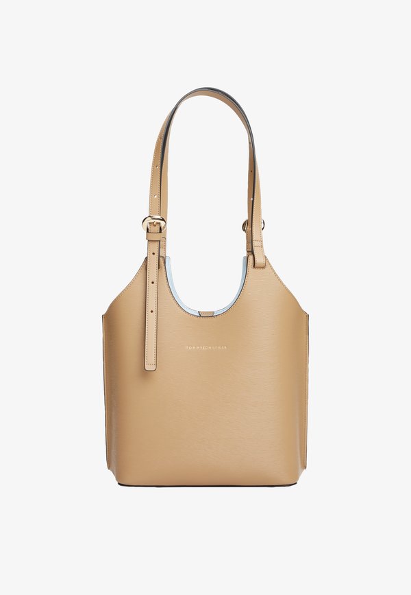 Tommy Hilfiger TH MODERN MINI TOTE - Handbag - safari canvas