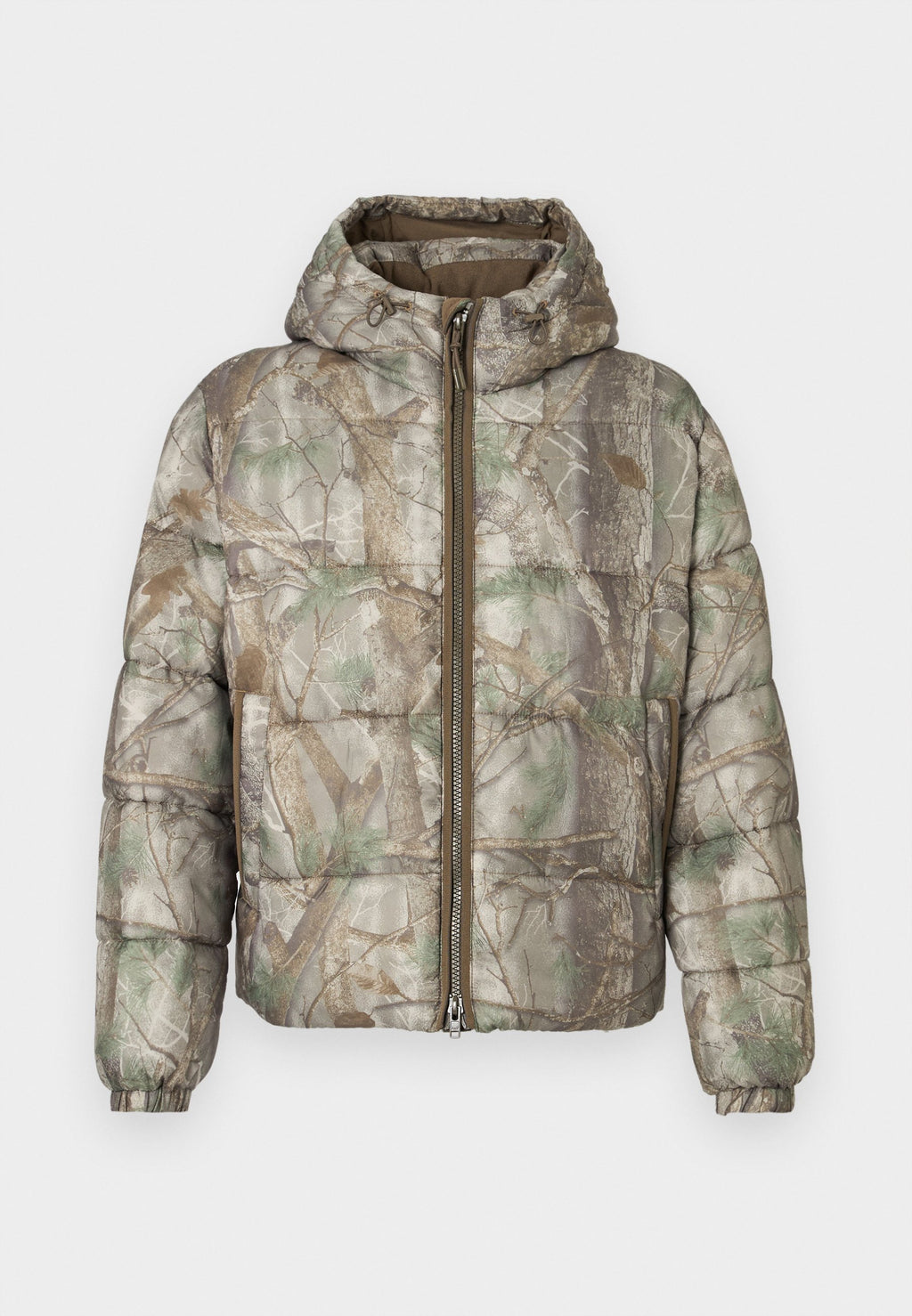 Abercrombie & Fitch AIRCLOUD HOODED PUFFER CAMO