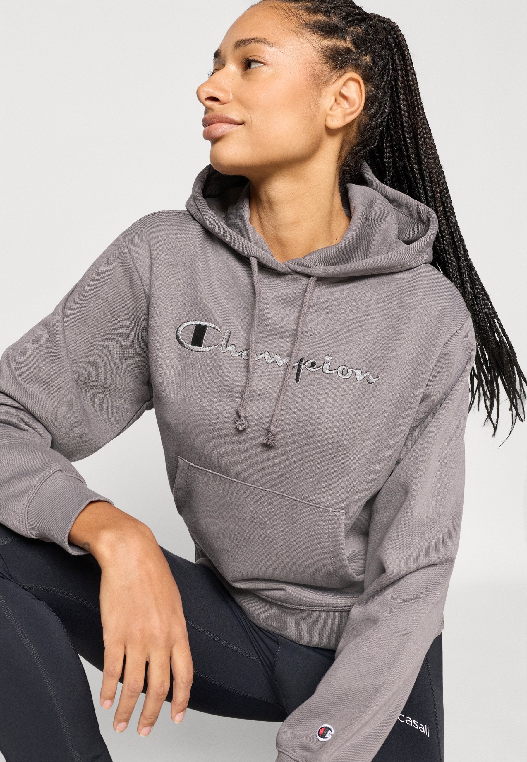 Champion ICONS TONAL HOODIE SWEATSHIRT WITH BIG LOGO