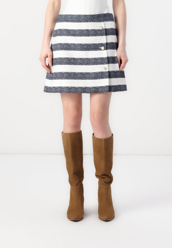 kate spade new york SAILOR STRIPE PLEATED SKIRT