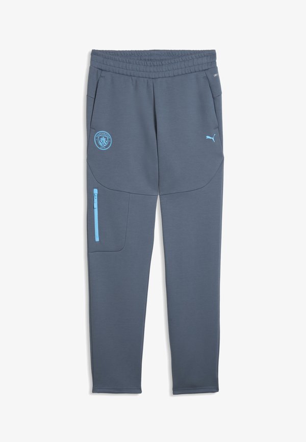 Puma MANCHESTER CITY PUMATECH JOGGINGHOSE - Tracksuit bottoms - evening sky-luminous blue
