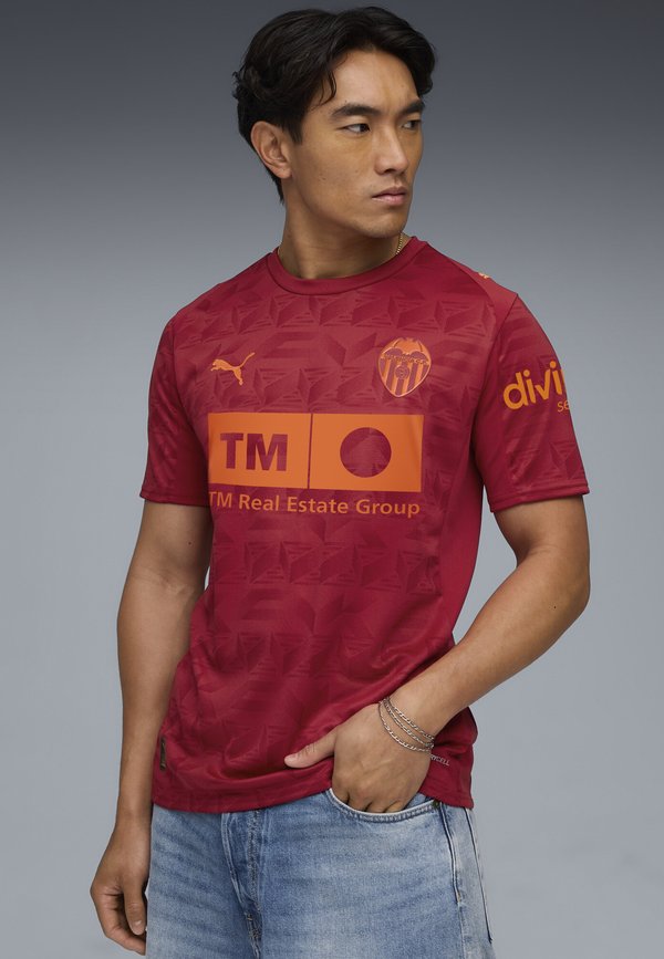 Puma VALENCIA CF 25/26 AUSWÄRTSTRIKOT - Football jersey - dark crimson-dark earth
