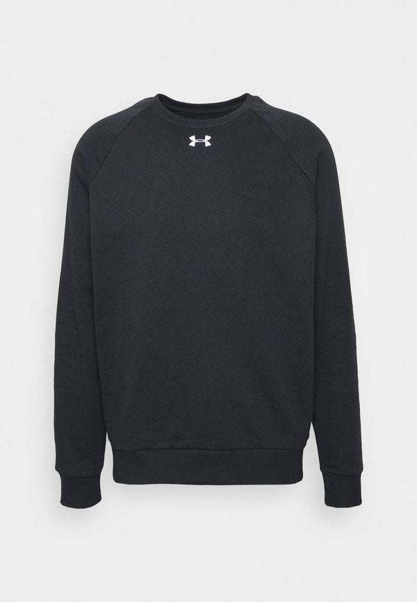 Under Armour RIVAL FLEECE - Sweatshirt - black/white