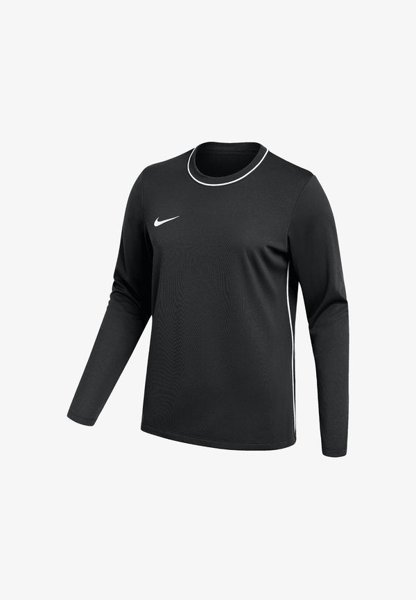 Nike Performance Long sleeved top - schwarzweiss