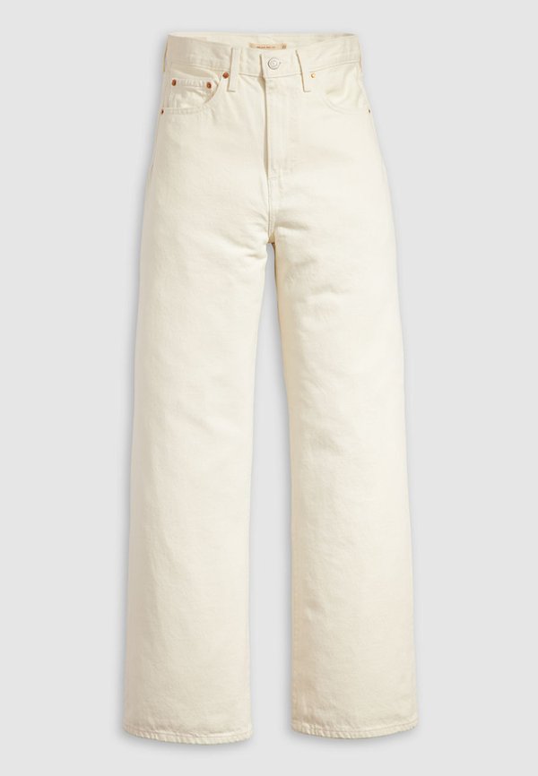 Levi's® RIBCAGE WIDE LEG - Wide Leg - white denim