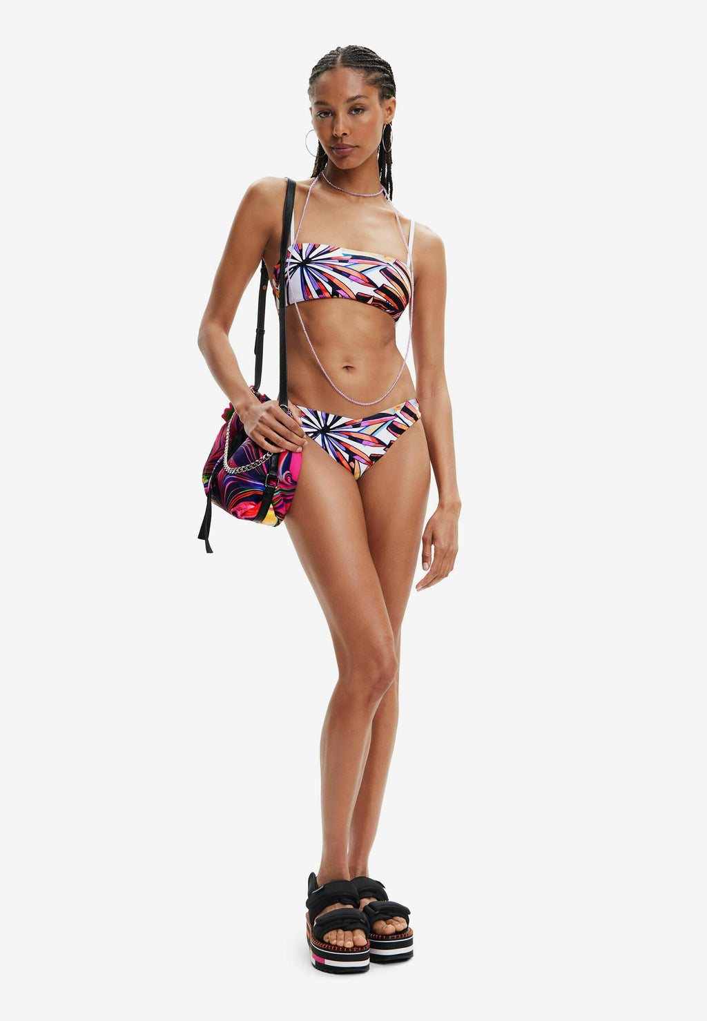 Desigual TROPICAL BANDEAU BIKINI