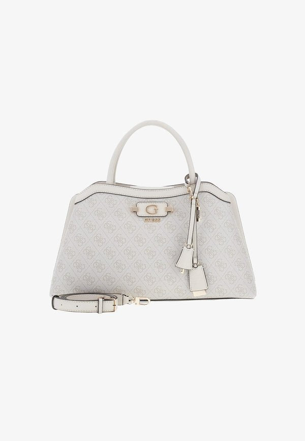 Guess LINDSEY UMHÄNGETASCHE - Handbag - beige