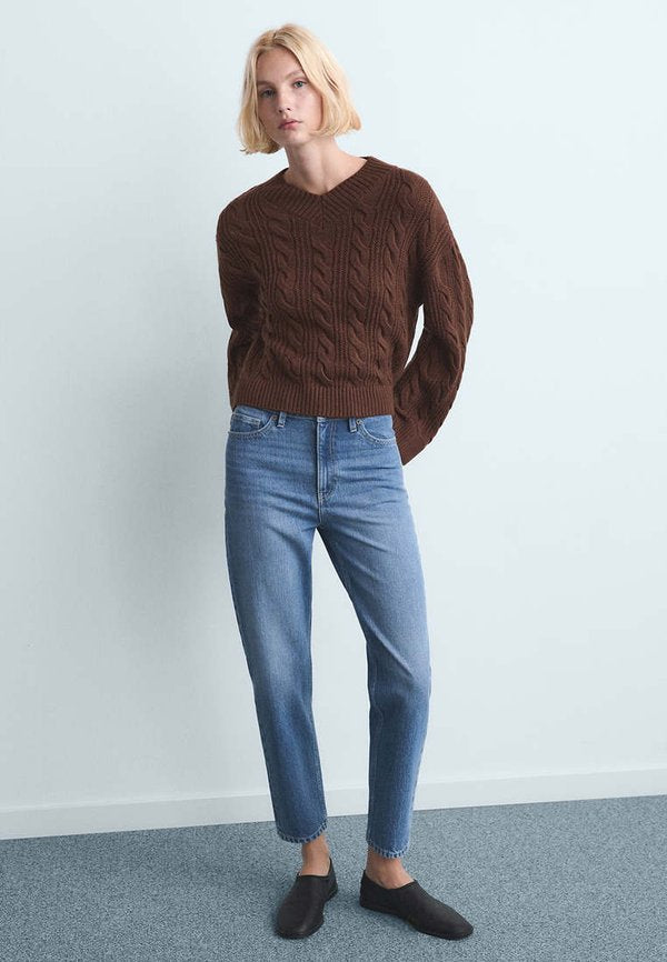 Mango Straight leg jeans - blue denim