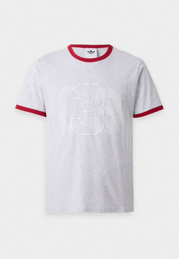 adidas Originals ORIGINALS TREFOIL RINGER TEE UNISEX - Print T-shirt - light grey heather