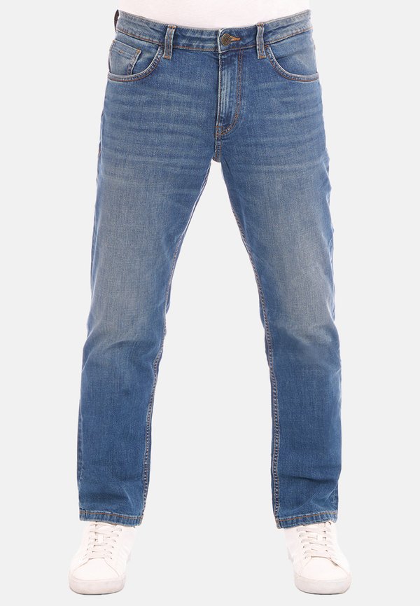 TOM TAILOR MARVIN - Straight leg jeans - clean mid stone blue denim