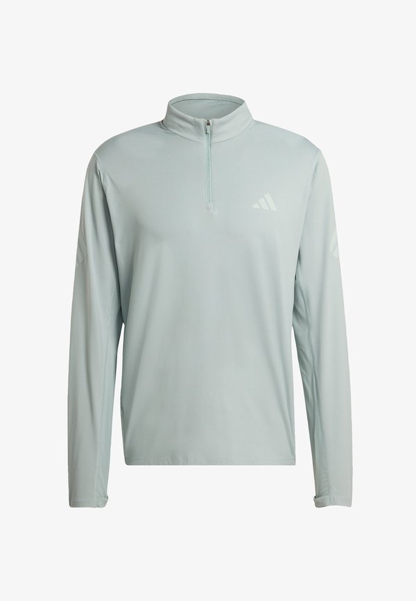 adidas Performance ADI365 ZIP - Long sleeved top - sage