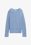 TOM TAILOR MIT SCHLITZ-DETAILS - Jumper - flawless blue