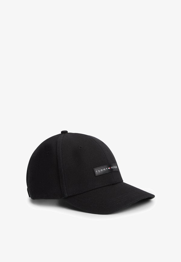 Tommy Hilfiger LOGO PATCH CANVAS BASEBALL CAP - Cap - black