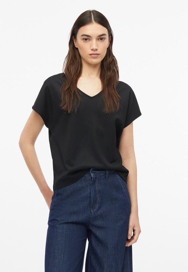 s.Oliver T-SHIRT - Print T-shirt - schwarz