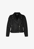 Vero Moda Curve VMCJOSE SHORT JACKET NOOS CUR - Faux leather jacket - black